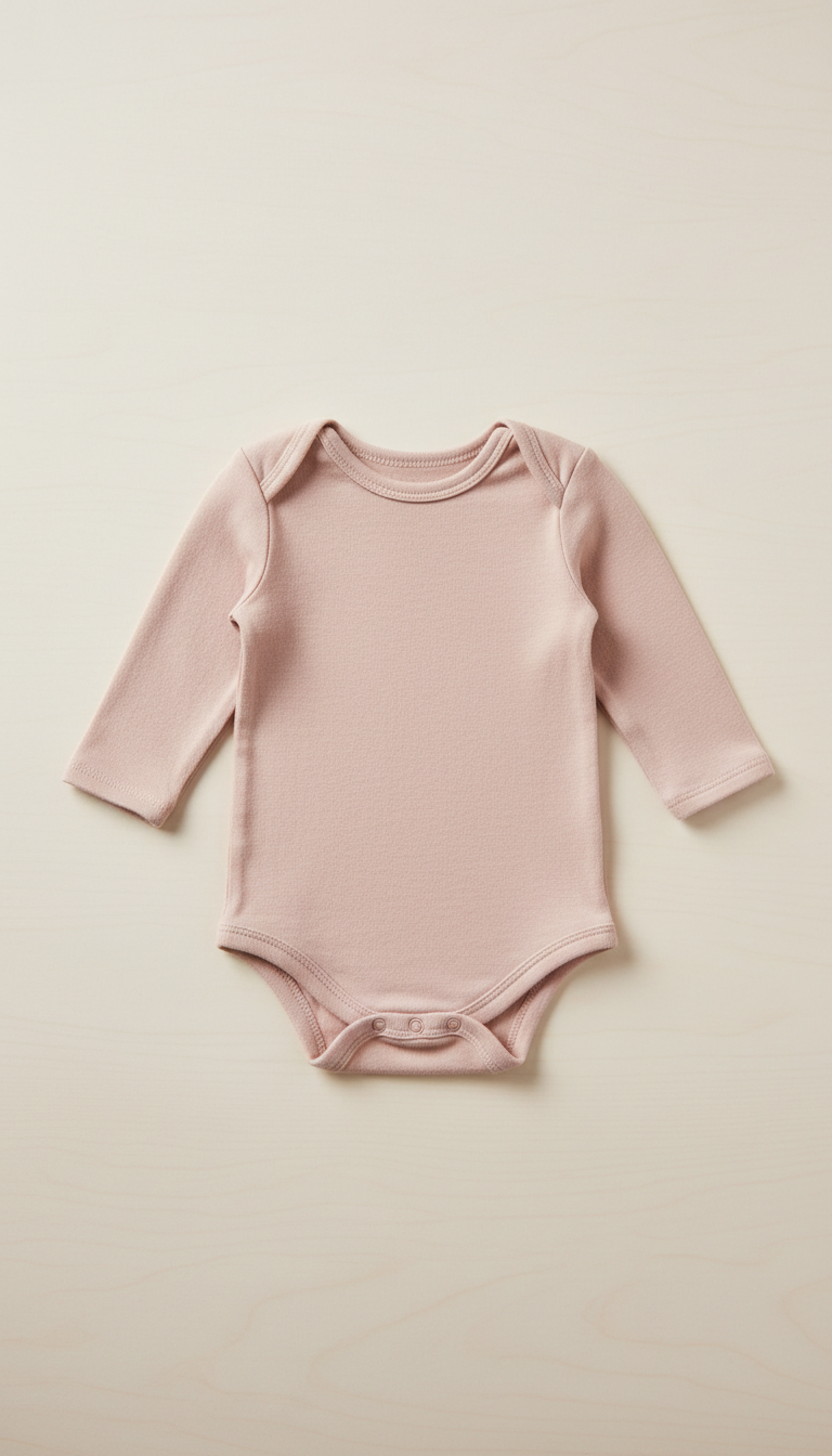 Blush Veil Cotton Onesie